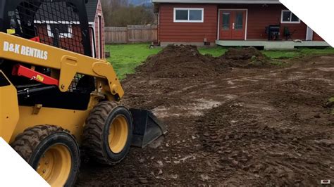 how to grade your yard with a skid steer|skid steer operating instructions.